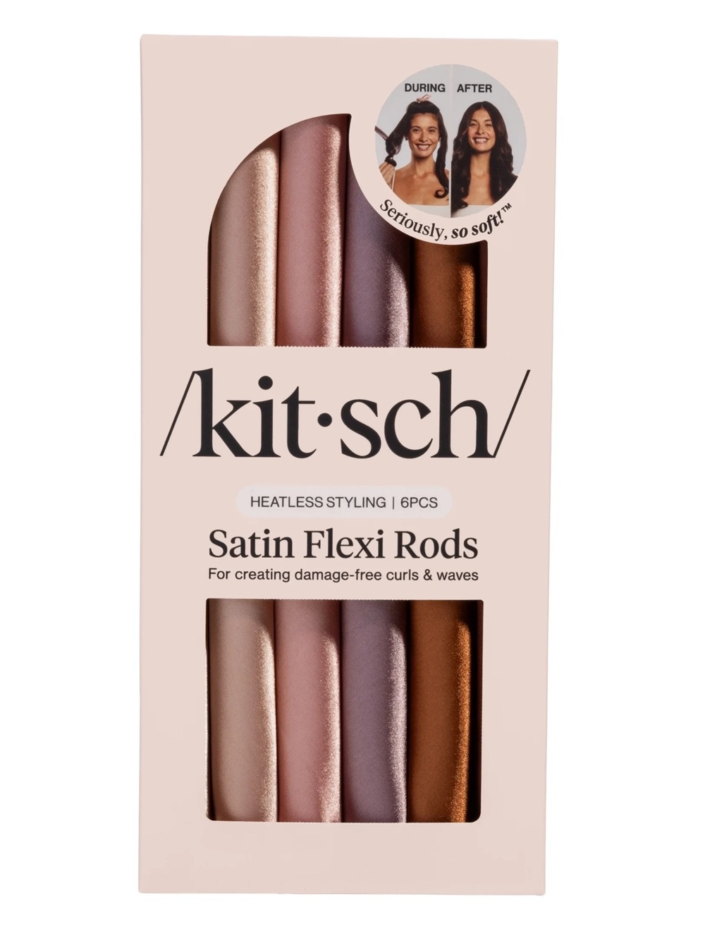 Kitsch Heatless Styling Satin-Wrapped Flexi Rods
